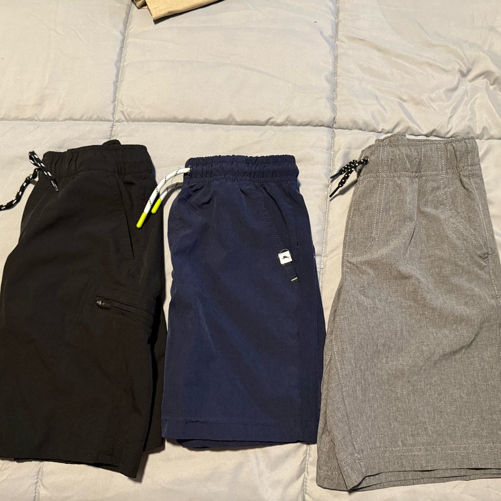 Black, Navy, and Gray Shorts Set